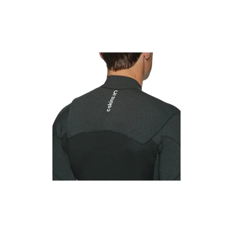 C-Skins Session 3:2 Men's GBS Chest Zipped Spring Wetsuit Black/Carbon/Warm Red-3